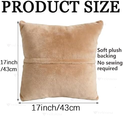 Fantasy Unicorn Latch Hook Kits for Adults Kids, Beginners DIY Throw Pillow Kit Pre-printed Pillowcase Hook and Latch Rug Kits Cross-stitch Cushion Cover for Home Sofa Decor Gift Idea 17x17 inch - Image 4