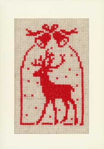 Vervaco Christmas Symbols Card Cross Stitch Set, Multi-Colour - Image 3