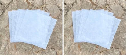 Natural Fiber Mulberry Paper Sheets 6 x 6 Inches, 50 PCS Handmade Craft Paper for Origami, Scrapbooking, Card Making, DIY Decoration, Mixed Media Art (White Color, 6x6 Inch) (Pack of 2) by RATREE888