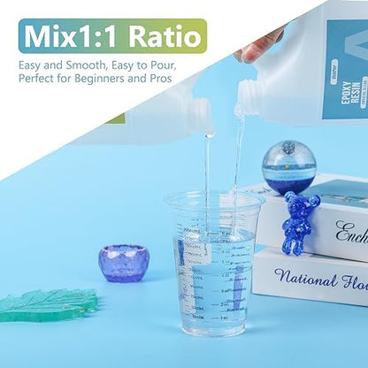OcePor Epoxy Resin 4 Gallon Clear Resin Epoxy Kit for Art Craft - Image 4