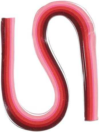 PATIKIL 120pcs Quilling Strips Paper 3/8"(10mm) 21" Origami Paper Quilling Strip for Art DIY Hand Craft Christmas, Gradient Red by PATIKIL