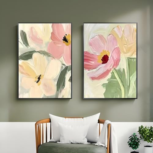 3 Pack Paint by Numbers Kit for Adults, Wildflowers Paint by Numbers Kit for Adults, Easy Acrylic Painting by Numbers Kits for Adult on Canvas with Beginner for Home Wall Art Decor 12x16 inch - Image 3