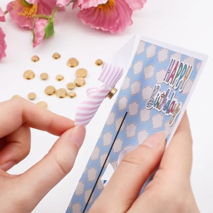 1000Pcs Mini Metal Rotating Bearings for DIY Handmade Crafts Paper Cards Scrapbooking Cards 360°Rotation Smooth Spin Mechanism Spinner Jewelry Making Nail Decoration Rotating Tools - Image 3