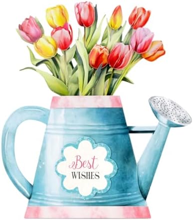 Katy Sue Watering Can Blossoms & Blooms Card Making Kit. 8 Shaped Cards, 3 Sheets of Floral Die Cut Decoupage, 8 Envelopes, Adhesive Foam Pads, & Instructions. For Card Making Supplies & Card Crafting - Image 5