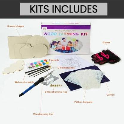 Gifts for Teen, Wood Burning Kit Craft With 2 Wood Burning Pens - Image 3
