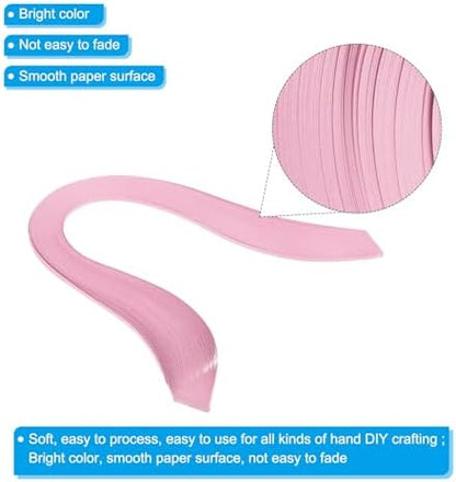 PATIKIL 240pcs Quilling Strips Paper, 3mm x 39cm Pink Red - Image 3