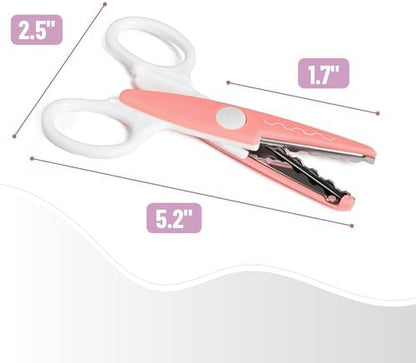 Mr. Pen- Craft Scissors Decorative Edge, 6 Pack, White & Pastel - Image 3
