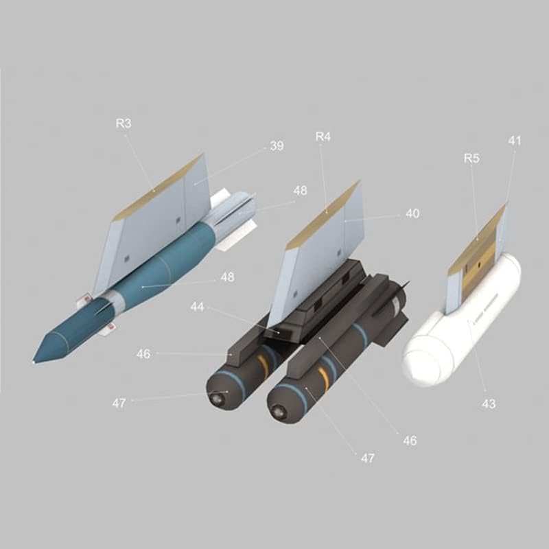 TECKEEN 1/32 Scale US MQ-9 Reaper UAV 3D Plane Model Paper Model Diecast Plane Model for Collection (Unassembled Kit) - Image 4