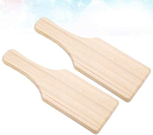 Wooden Sculpture Tools 2Pcs Clay Modeling Paddle Boards 7.67In for Ceramic Pottery Crafting Smooth Carving and DIY Art Projects - Image 3
