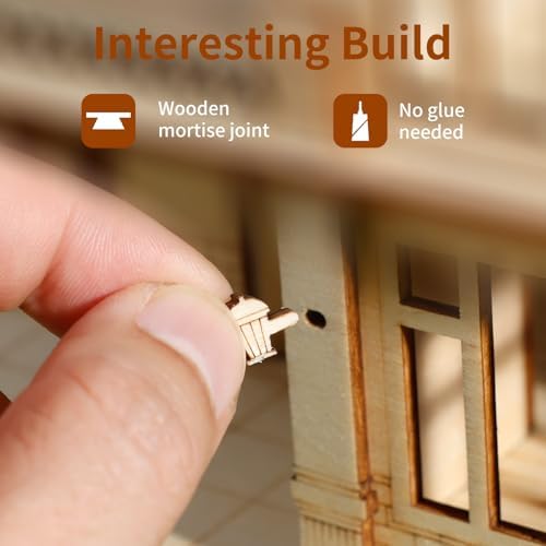 3D Wooden Puzzle for Adults, DIY Miniature Courtyard Villa House Building - Image 2