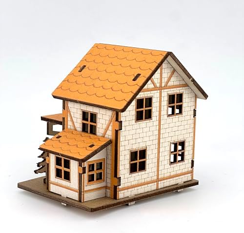 Log Cabin 3D Wooden House Puzzle,DIY Mini Building Model Kit，017 - Image 3