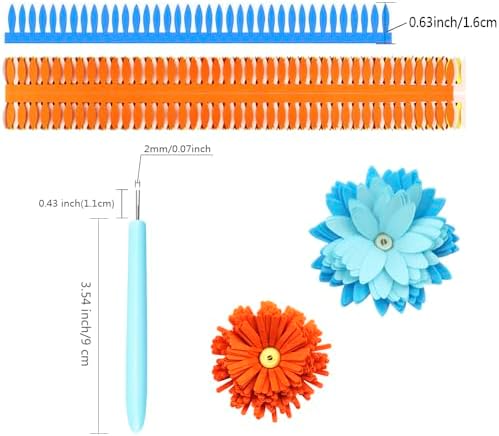 FAZHBARY Quilling Paper Flowers Kit Colorful 6 Set Petal Paper Quilling Strips Bulk and Paper Quilling Tools for Beginners DIY Handmade Art Crafts - Image 2