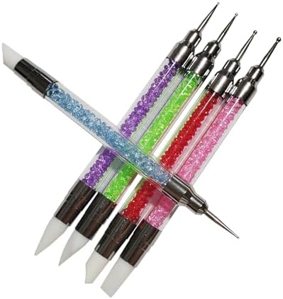 Nail Art Silicone Sculpting Pen and Dotting Pen Dual-ended Pen Kit 5 Pcs for Nail Salon or Home Nail design - Image 7