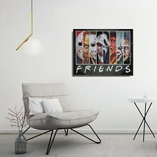 Halloween Cross Stitch Stamped Kits for Adults Beginners Home Wall Decor - Image 2
