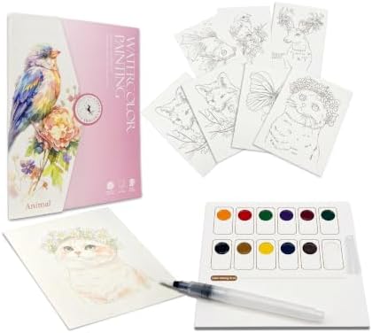 Breathly Watercolor Kit for Adults & Beginners (Animals) by Unknown
