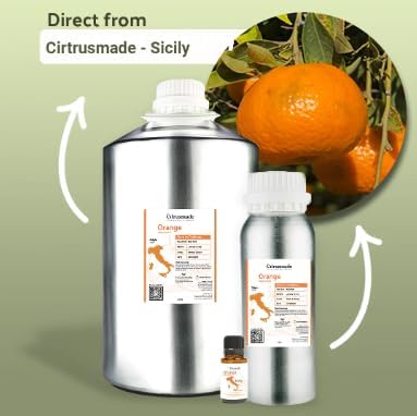 Nature Packaged Orange Essential Oil - Direct from Citrusmade in Sicily- Aceite de Naranja Dulce for Home Care, Skincare $ Aromatherapy - Premium Therapeutic Grade (15ml)
