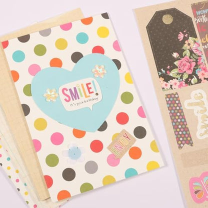 32Pcs Paper Card Making Kits - DIY Greeting Card Kit - Colorful Handmade Card Making Supplies - Cards Birthday Invitation - Warm Card Making Kits - Thank You Birthday Mother's Day Congradulation - Image 6