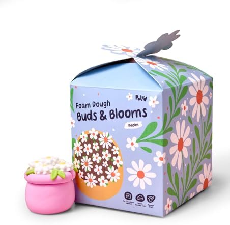Pott’d Foam Dough Collectibles Air Dry Clay Kit for Adults, DIY Crafts Includes Clay Tools, Colourful Foam Clay, Guides for Mini Food Characters, Plant Projects and Date Night Creations by Pottd