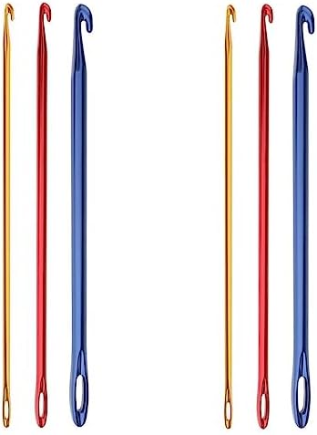Zuoyou 6Pcs Aluminum Tunisian Afghan Crochet Hook DIY Knitting Needles Tool - Image 2