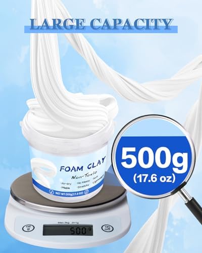LEICHTEN 17.6oz Air Dry Foam Clay Safe Modeling Clay for Cosplay DIY Crafts - Image 5