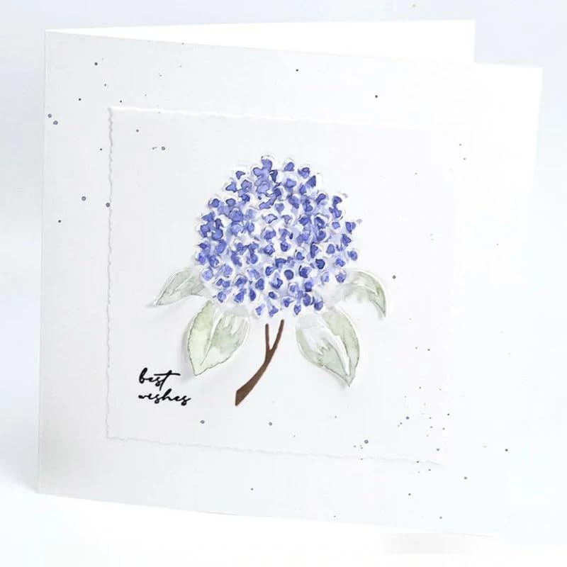 Lapoo Cutting Die for Scrapbooking, 3D Backgrounds Frame New Cutting Dies DIY Album Card Making Decor Paper Craft Metal Die Cuts Party Decorations (Hydrangea 3.4 x 3.1 in) - Image 5