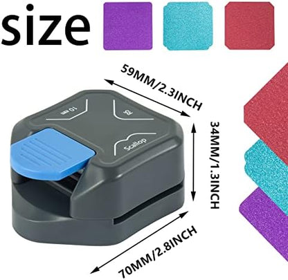 QIQQIKIN Corner Cutter 3 in 1 (R5+10MM+Scallop) Edge Rounder Punch, Paper Corner Punches for Paper Crafts, Picture Photo Clipper Laminating Scrapbook Chomper Business Card Making Junk Journal Supplies - Image 6