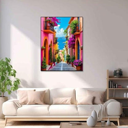 Yunruily Adult Paint by Numbers Landscape-Paint by Numbers Kits for Adults,Canvas Paint by Numbers for Adults for Gifts Home Wall Decor(16x20inch) - Image 2