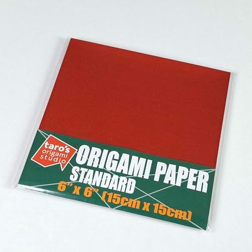 [Taro's Origami Studio] Standard 6 Inch One Sided Single Color (Brown) 50 Sheets (All Same Color) Square Easy Fold Premium Japanese Paper for Beginner (Made in Japan) - Image 3