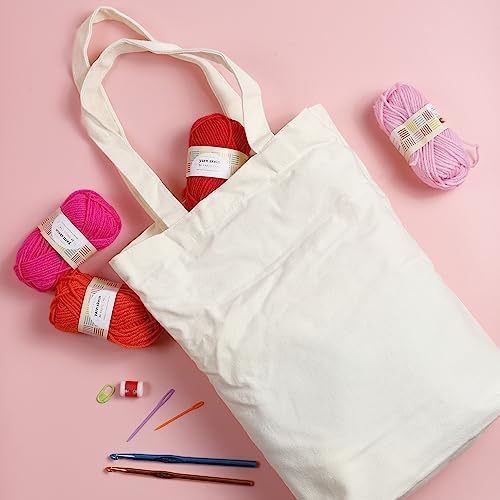Incraftables Crochet Kit for Beginners – 85 Piece Beginner Crochet Kit for Adults & Kids with Yarn, Hooks, Accessories & Bonus Tote Bag Organizer – Learn to Crochet with Complete Starter Set - Image 4