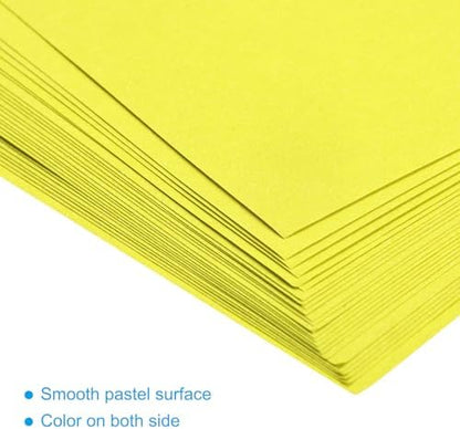 MECCANIXITY 25 Sheets 8x8 Inch(20x20cm) Origami Paper Double Sided Fluorescent Yellow Square Sheet for Art Craft Project, Beginners, Gifts Decor - Image 4