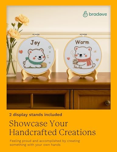 Bradove Bears Embroidery Kit for Beginners with Patterns - Image 5