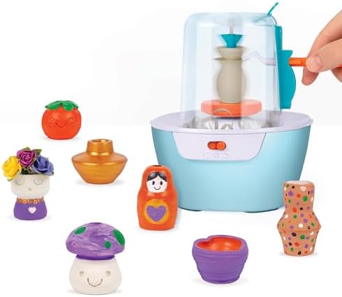 Make It Real: Mini Pottery Studio Deluxe Set - DIY All-in-1 Sculpting Craft Kit, All Skill Levels, Miniature Clay Projects, Kids Girls & Tweens Age 8+ - Image 5