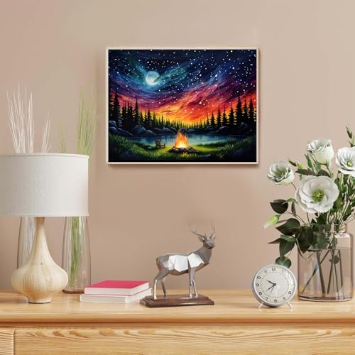 HITO Starry Sky Paint by Numbers Kit for Adults, Adult Paint by Number Kits - Image 3