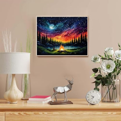 HITO Starry Sky Paint by Numbers Kit for Adults, Adult Paint by Number Kits - Image 3