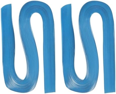 PATIKIL 240pcs Quilling Strips Paper 1/8"(3mm) 21"(54cm) Origami Paper Quilling Strip for Art DIY Hand Craft Christmas, Blue by PATIKIL