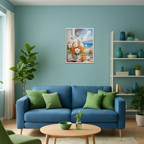 Banket Paint by Numbers Kit for Adults Beginner Flower DIY Painting Kits for Adults Bottle Flowers Easy Adult Paint by Number Kits on Canvas Color by Numbers for Gifts Home Wall Decor 16x20 Inch - Image 5
