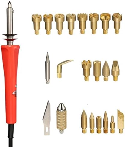 Grafken 35 Pieces Wood-Burning Kit Electric Soldering Iron Set DIY Embossing Engraving Welding, Embossing/Welding/Engraving and Engraving Skills, Suitable for Beginners - Image 3