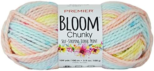 Premier Yarns Bloom Chunky, Hydrangea, Bulky Weight, 3.5 oz, 109 Yards by Premier