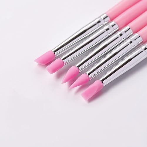 10PCS Silicone Clay Sculpting Tools, Pottery Tools, Flexible Clay Carving Tools, Paint Brushes for Resin DIY Handicraft Artwork - Image 7