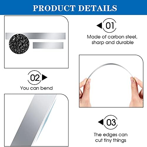 Honoson 5 Pcs Clay Blade Polymer Clay Tissue Cutters Tools Steel Slicing - Image 3