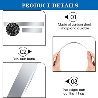 Honoson 5 Pcs Clay Blade Polymer Clay Tissue Cutters Tools Steel Slicing - Image 3