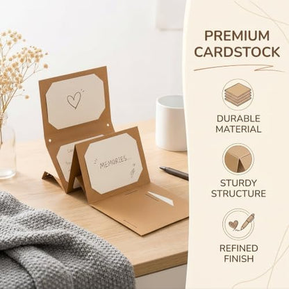 FytStycale DIY Accordion Card Making Kit, Minimalist Modern Greeting Card Kit for Valentine's Day, Handmade Craft Card Kit, Cardstock Materials Kit - Image 3