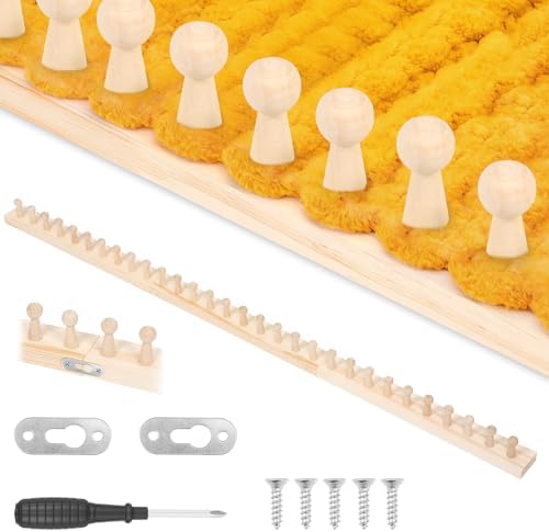 46 Inch Chunky Knitting Blanket Loom, Reusable Weaving Frame, Adjustable Size & Detachable,No Needles, Portable DIY Hand Knitting Kit for Beginners Crafts by Unknown
