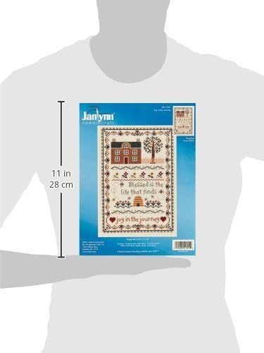 Janlynn 50222 Counted Cross Stitch Kit 7.75"X11.25", Joy in The Journey (14 Count), Blue - Image 3