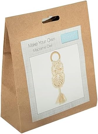 Trimits Make Your Own Macramé Decoration Kit, Natural Owl - Image 2