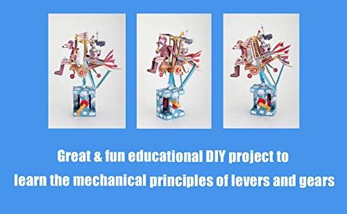 ModelShop Automata Paper Machine Moving Model Papercraft Designed by Keith Newstead - Boys Girls Fun & Educational DIY Project, Great Xmas Present & DIY Project for Kids (Flying Dreamer) - Image 4