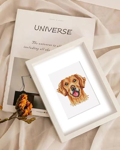 PeakLuv 12 Pcs Dog Small Diamond Art Kits, Puppy Mini Diamond Painting Kits for Adults Beginners, 5D DIY Square Drill Diamond Dots, Quickly Finishable Animal Gem Art for Home Wall Desktop Decor, 6X7in - Image 2
