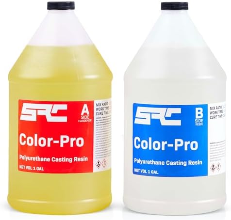SRC Color-Pro 2 Gallon, Semi-Clear Polyurethane Casting Resin by SpecialtyResinChemical