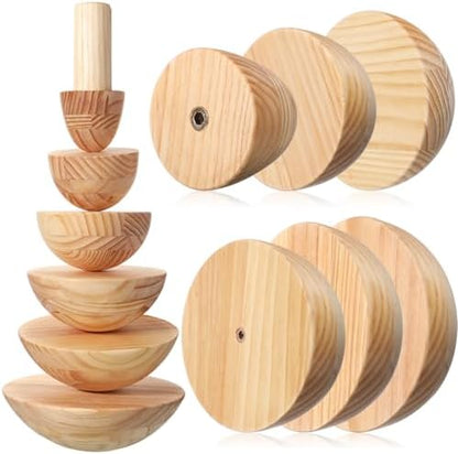 DoubleFill 6 Pcs Pottery Molds, Hemispherical, 3-8'' by DoubleFill