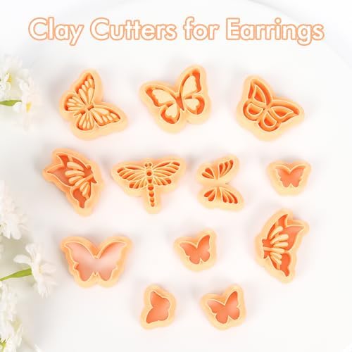 Puocaon Christian Polymer Clay Cutters - 15 Pcs Polymer Clay Cutters for Earrings Jewelry, Bible Books Jesus Cross Pigeon Shape - Image 4